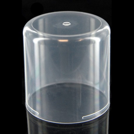 Capot PP naturel "cristal" bords arrondis